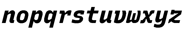 Recursive Mono Linear Static ExtraBold Italic Font LOWERCASE