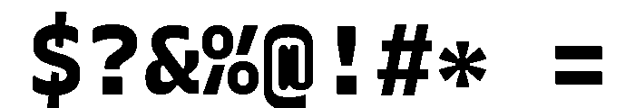 Recursive Mono Linear Static ExtraBold Font OTHER CHARS