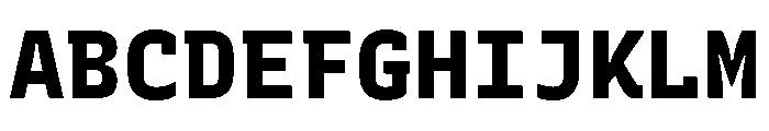 Recursive Mono Linear Static ExtraBold Font UPPERCASE