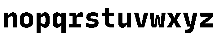 Recursive Mono Linear Static ExtraBold Font LOWERCASE