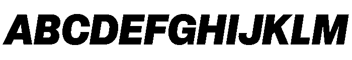 Recursive Mono Linear Static Heavy Italic Font UPPERCASE