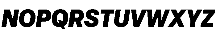 Recursive Mono Linear Static Heavy Italic Font UPPERCASE
