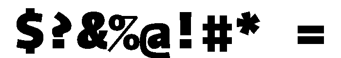 Recursive Mono Linear Static Heavy Font OTHER CHARS