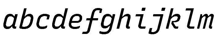 Recursive Mono Linear Static Italic FONT