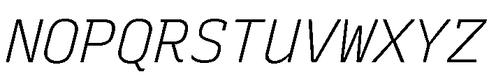 Recursive Mono Linear Static Light Italic Font UPPERCASE
