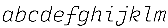Recursive Mono Linear Static Light Italic FONT
