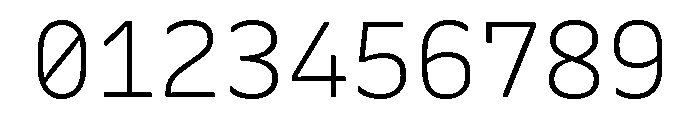 Recursive Mono Linear Static Light Font OTHER CHARS