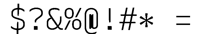 Recursive Mono Linear Static Light Font OTHER CHARS