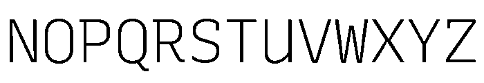 Recursive Mono Linear Static Light Font UPPERCASE