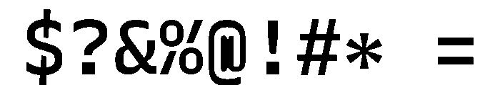 Recursive Mono Linear Static Medium Font OTHER CHARS