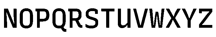 Recursive Mono Linear Static Medium Font UPPERCASE