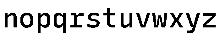 Recursive Mono Linear Static Medium Font LOWERCASE