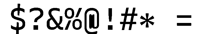 Recursive Mono Linear Static Regular Font OTHER CHARS