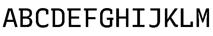 Recursive Mono Linear Static Regular Font UPPERCASE