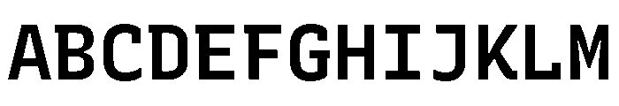 Recursive Mono Linear Static SemiBold Font UPPERCASE