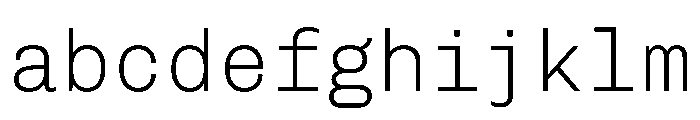 Recursive Mono Linear Static Thin FONT