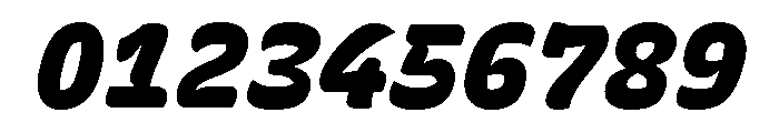 Recursive Sans Casual Static Black Italic Font OTHER CHARS