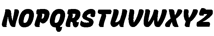Recursive Sans Casual Static Black Italic Font UPPERCASE