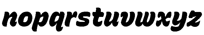 Recursive Sans Casual Static Black Italic Font LOWERCASE