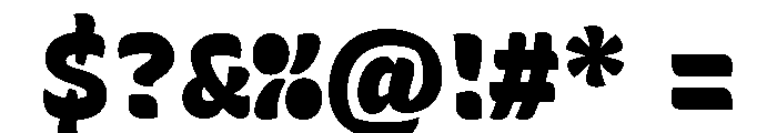 Recursive Sans Casual Static Black Font OTHER CHARS