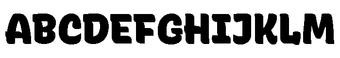 Recursive Sans Casual Static Black Font UPPERCASE