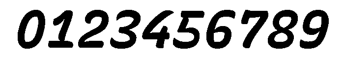 Recursive Sans Casual Static Bold Italic Font OTHER CHARS