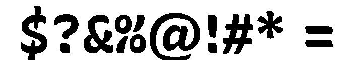 Recursive Sans Casual Static Bold Font OTHER CHARS