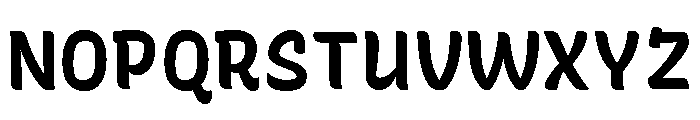 Recursive Sans Casual Static Bold Font UPPERCASE