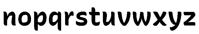 Recursive Sans Casual Static Bold Font LOWERCASE