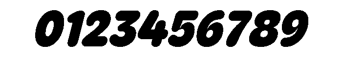 Recursive Sans Casual Static Extra Bold Italic Font OTHER CHARS