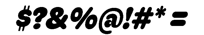 Recursive Sans Casual Static Extra Bold Italic Font OTHER CHARS