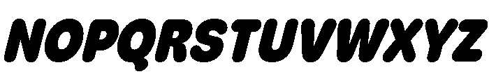 Recursive Sans Casual Static Extra Bold Italic Font UPPERCASE