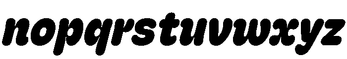 Recursive Sans Casual Static Extra Bold Italic Font LOWERCASE