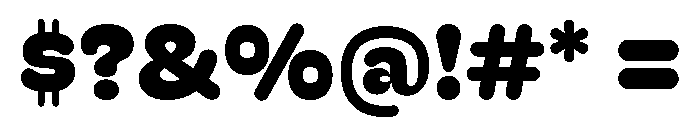 Recursive Sans Casual Static Extra Bold Font OTHER CHARS