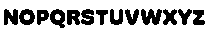 Recursive Sans Casual Static Extra Bold Font UPPERCASE