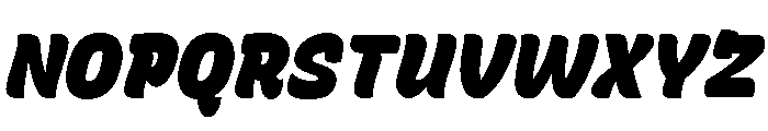 Recursive Sans Casual Static ExtraBlack Italic Font UPPERCASE