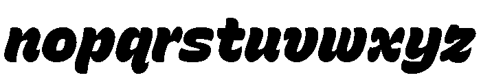 Recursive Sans Casual Static ExtraBlack Italic Font LOWERCASE