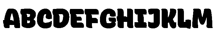 Recursive Sans Casual Static ExtraBlack Font UPPERCASE