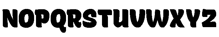 Recursive Sans Casual Static ExtraBlack Font UPPERCASE