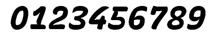 Recursive Sans Casual Static ExtraBold Italic Font OTHER CHARS