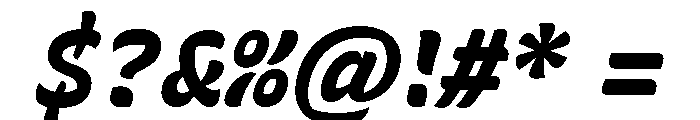 Recursive Sans Casual Static ExtraBold Italic Font OTHER CHARS