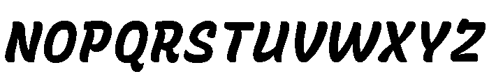 Recursive Sans Casual Static ExtraBold Italic Font UPPERCASE