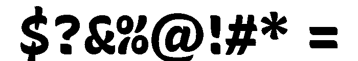 Recursive Sans Casual Static ExtraBold Font OTHER CHARS