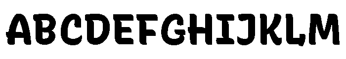 Recursive Sans Casual Static ExtraBold Font UPPERCASE