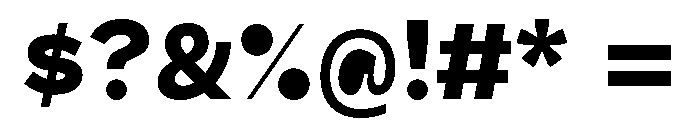 Recursive Sans Casual Static Heavy Font OTHER CHARS