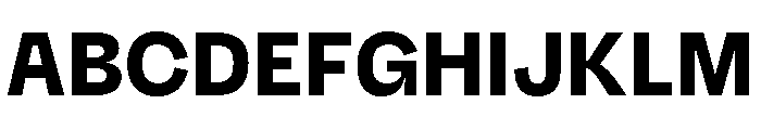 Recursive Sans Casual Static Heavy Font UPPERCASE