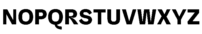 Recursive Sans Casual Static Heavy Font UPPERCASE