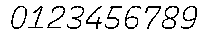 Recursive Sans Casual Static Light Italic Font OTHER CHARS