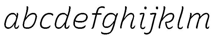Recursive Sans Casual Static Light Italic FONT