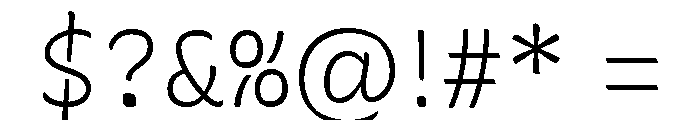 Recursive Sans Casual Static Light Font OTHER CHARS
